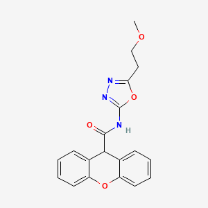 N-(5-(2-methoxyethyl)-1,3,4-oxadiazol-2-yl)-9H-xanthene-9-carboxamide