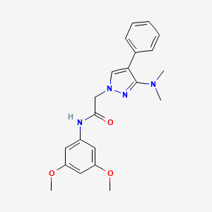 N-(3,5-dimethoxyphenyl)-2-(3-(dimethylamino)-4-phenyl-1H-pyrazol-1-yl)acetamide