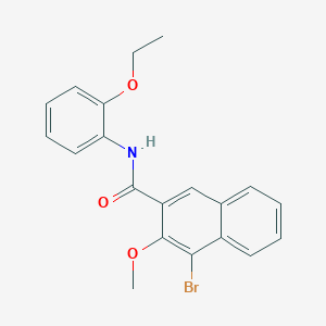 molecular formula C20H18BrNO3 B243950 4-bromo-N-(2-ethoxyphenyl)-3-methoxy-2-naphthamide 