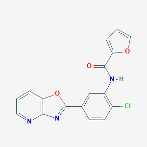 molecular formula C17H10ClN3O3 B243953 N-(2-chloro-5-[1,3]oxazolo[4,5-b]pyridin-2-ylphenyl)-2-furamide 