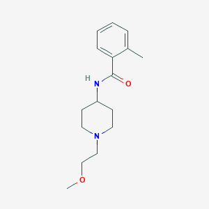 molecular formula C16H24N2O2 B2439545 N-(1-(2-methoxyethyl)piperidin-4-yl)-2-methylbenzamide CAS No. 1421514-00-2