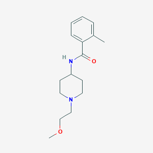 molecular formula C16H24N2O2 B2439545 N-(1-(2-Methoxyethyl)piperidin-4-yl)-2-methylbenzamid CAS No. 1421514-00-2