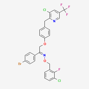 (E)-[1-(4-bromophenyl)-2-(4-{[3-chloro-5-(trifluoromethyl)pyridin-2-yl]methyl}phenoxy)ethylidene][(3-chloro-2-fluorophenyl)methoxy]amine