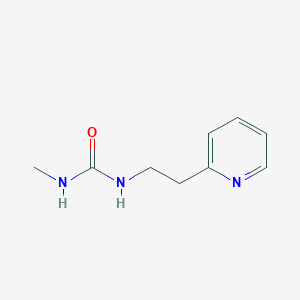 molecular formula C9H13N3O B2439562 3-甲基-1-[2-(吡啶-2-基)乙基]脲 CAS No. 87345-02-6