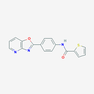 N-[4-([1,3]oxazolo[4,5-b]pyridin-2-yl)phenyl]thiophene-2-carboxamide