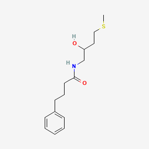 molecular formula C15H23NO2S B2439594 N-(2-Hydroxy-4-methylsulfanylbutyl)-4-phenylbutanamide CAS No. 2319638-47-4