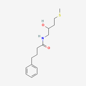 molecular formula C15H23NO2S B2439594 N-[2-hydroxy-4-(methylsulfanyl)butyl]-4-phenylbutanamide CAS No. 2319638-47-4