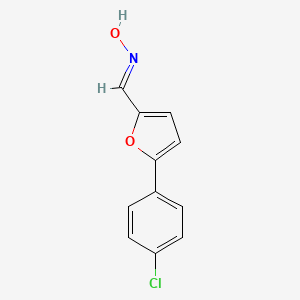 molecular formula C11H8ClNO2 B2439622 5-(4-Chlorophenyl)-2-furaldehyde oxime CAS No. 39170-10-0; 52507-66-1