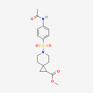 Methyl 6-((4-acetamidophenyl)sulfonyl)-6-azaspiro[2.5]octane-1-carboxylate