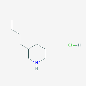 molecular formula C9H18ClN B2439661 3-But-3-enylpiperidine;hydrochloride CAS No. 2418691-67-3