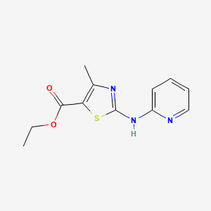 molecular formula C12H13N3O2S B2439665 4-甲基-2-(吡啶-2-基氨基)噻唑-5-羧酸乙酯 CAS No. 839691-36-0
