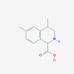 molecular formula C12H15NO2 B2439674 4,7-Dimethyl-1,2,3,4-tetrahydroisoquinoline-1-carboxylic acid CAS No. 2103614-58-8