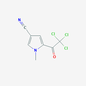 1-methyl-5-(trichloroacetyl)-1H-pyrrole-3-carbonitrile