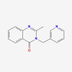 molecular formula C15H13N3O B2439726 2-甲基-3-(吡啶-3-基甲基)喹唑啉-4(3H)-酮 CAS No. 892-60-4