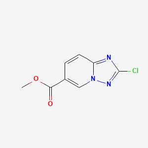 molecular formula C8H6ClN3O2 B2439728 2-氯-[1,2,4]三唑并[1,5-a]吡啶-6-甲酸甲酯 CAS No. 1935429-55-2
