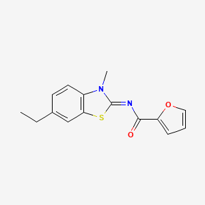 molecular formula C15H14N2O2S B2439737 (Z)-N-(6-ethyl-3-methylbenzo[d]thiazol-2(3H)-ylidene)furan-2-carboxamide CAS No. 895420-57-2