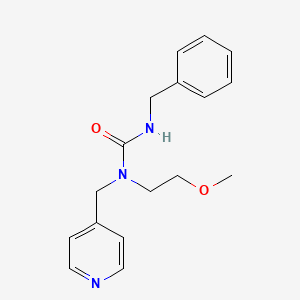 molecular formula C17H21N3O2 B2439762 3-Benzyl-1-(2-methoxyethyl)-1-(pyridin-4-ylmethyl)urea CAS No. 1286721-97-8