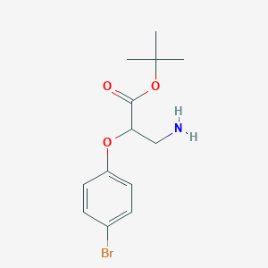 molecular formula C13H18BrNO3 B2439779 Tert-butyl 3-amino-2-(4-bromophenoxy)propanoate CAS No. 2287309-79-7
