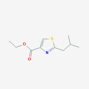molecular formula C10H15NO2S B2439782 Ethyl 2-isobutylthiazole-4-carboxylate CAS No. 882305-14-8