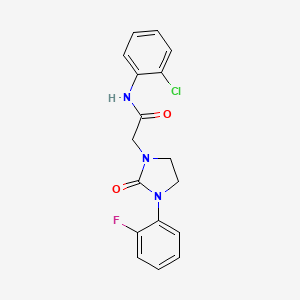 N-(2-chlorophenyl)-2-(3-(2-fluorophenyl)-2-oxoimidazolidin-1-yl)acetamide