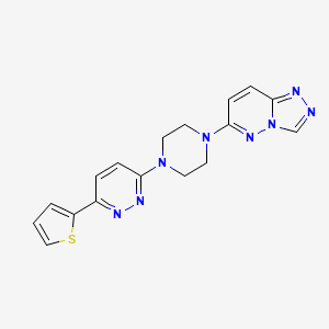 6-[4-(6-Thiophen-2-ylpyridazin-3-yl)piperazin-1-yl]-[1,2,4]triazolo[4,3-b]pyridazine