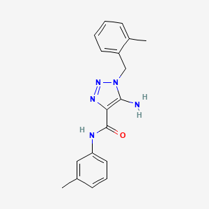 5-amino-1-(2-methylbenzyl)-N-(3-methylphenyl)-1H-1,2,3-triazole-4-carboxamide