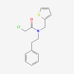 2-chloro-N-(2-phenylethyl)-N-(thiophen-2-ylmethyl)acetamide