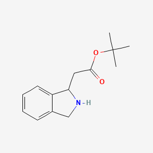 molecular formula C14H19NO2 B2439801 Tert-butyl 2-(2,3-dihydro-1H-isoindol-1-yl)acetate CAS No. 2287274-61-5