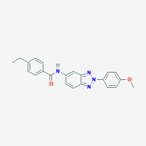 4-ethyl-N-[2-(4-methoxyphenyl)-2H-1,2,3-benzotriazol-5-yl]benzamide