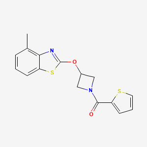 (3-((4-Methylbenzo[d]thiazol-2-yl)oxy)azetidin-1-yl)(thiophen-2-yl)methanone