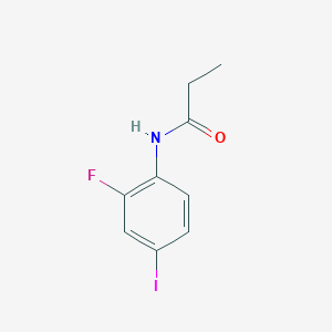 molecular formula C9H9FINO B243985 N-(2-fluoro-4-iodophenyl)propanamide 