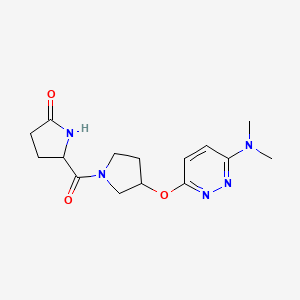 5-(3-((6-(Dimethylamino)pyridazin-3-yl)oxy)pyrrolidine-1-carbonyl)pyrrolidin-2-one