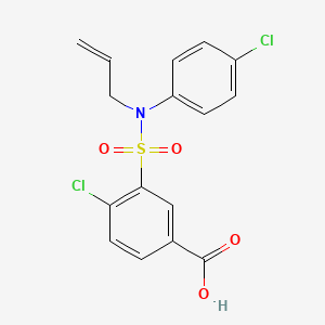 3-[Allyl-(4-chloro-phenyl)-sulfamoyl]-4-chloro-benzoic acid