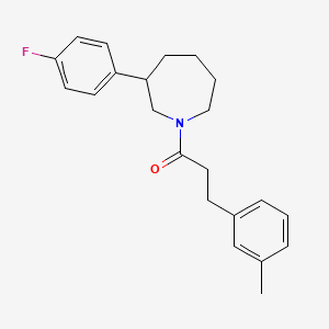 molecular formula C22H26FNO B2439867 1-(3-(4-Fluorophenyl)azepan-1-yl)-3-(m-tolyl)propan-1-one CAS No. 1795479-58-1