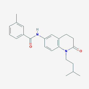 molecular formula C22H26N2O2 B2439873 N-(1-异戊基-2-氧代-1,2,3,4-四氢喹啉-6-基)-3-甲基苯甲酰胺 CAS No. 941991-84-0