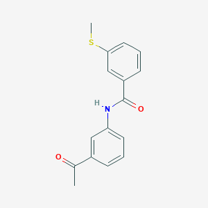 N-(3-acetylphenyl)-3-methylsulfanylbenzamide