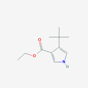 molecular formula C11H17NO2 B2439894 Ethyl 4-tert-butyl-1H-pyrrole-3-carboxylate CAS No. 1015420-47-9