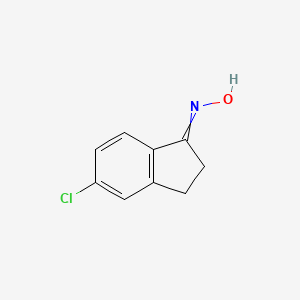 molecular formula C9H8ClNO B2439915 5-Chloro-1-indanone oxime CAS No. 90537-19-2