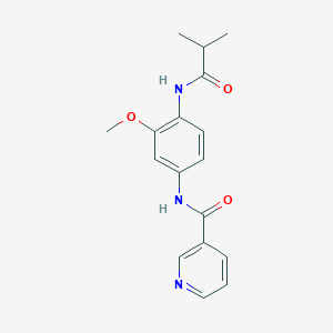molecular formula C17H19N3O3 B243992 N-[4-(isobutyrylamino)-3-methoxyphenyl]nicotinamide 