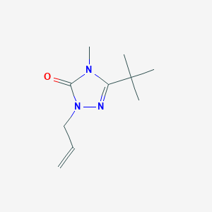 molecular formula C10H17N3O B2439923 3-tert-butyl-4-methyl-1-(prop-2-en-1-yl)-4,5-dihydro-1H-1,2,4-triazol-5-one CAS No. 2201996-30-5