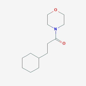 molecular formula C13H23NO2 B2439946 3-Cyclohexyl-1-(morpholin-4-yl)propan-1-one CAS No. 72299-30-0