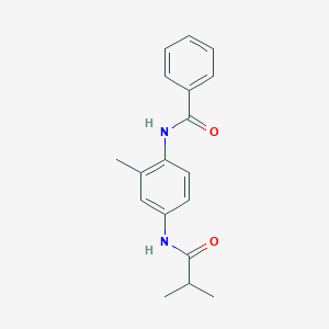 molecular formula C18H20N2O2 B243996 N-[4-(isobutyrylamino)-2-methylphenyl]benzamide 