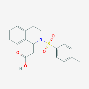 molecular formula C18H19NO4S B2439961 2-[2-(4-methylphenyl)sulfonyl-3,4-dihydro-1H-isoquinolin-1-yl]acetic Acid CAS No. 326619-33-4