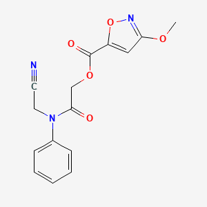[(Cyanomethyl)(phenyl)carbamoyl]methyl 3-methoxy-1,2-oxazole-5-carboxylate