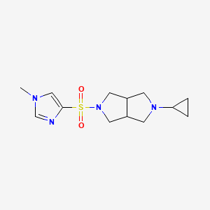 2-cyclopropyl-5-((1-methyl-1H-imidazol-4-yl)sulfonyl)octahydropyrrolo[3,4-c]pyrrole