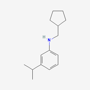molecular formula C15H23N B2439976 N-(cyclopentylmethyl)-3-propan-2-ylaniline CAS No. 1343998-24-2