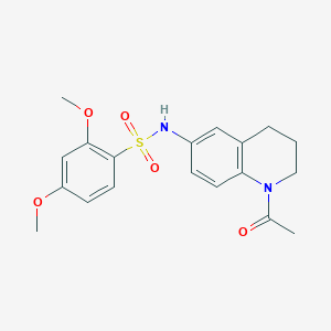 molecular formula C19H22N2O5S B2439979 N-(1-acetyl-1,2,3,4-tetrahydroquinolin-6-yl)-2,4-dimethoxybenzenesulfonamide CAS No. 946257-93-8