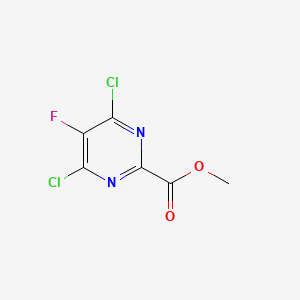 molecular formula C6H3Cl2FN2O2 B2440002 Methyl 4,6-dichloro-5-fluoropyrimidine-2-carboxylate CAS No. 1504981-94-5
