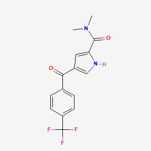 N,N-dimethyl-4-[4-(trifluoromethyl)benzoyl]-1H-pyrrole-2-carboxamide