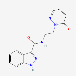 N-(2-(6-oxopyridazin-1(6H)-yl)ethyl)-1H-indazole-3-carboxamide